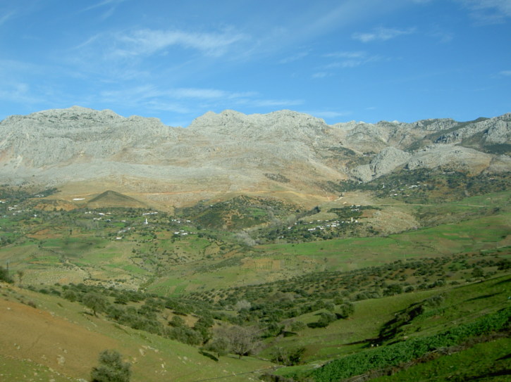 Craggy rockfaces