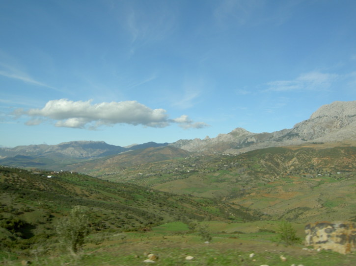 Looking over the countryside