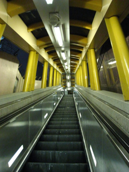 On the world's longest esculator