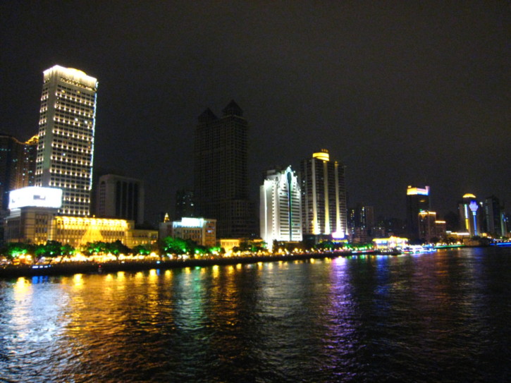The riverside by night