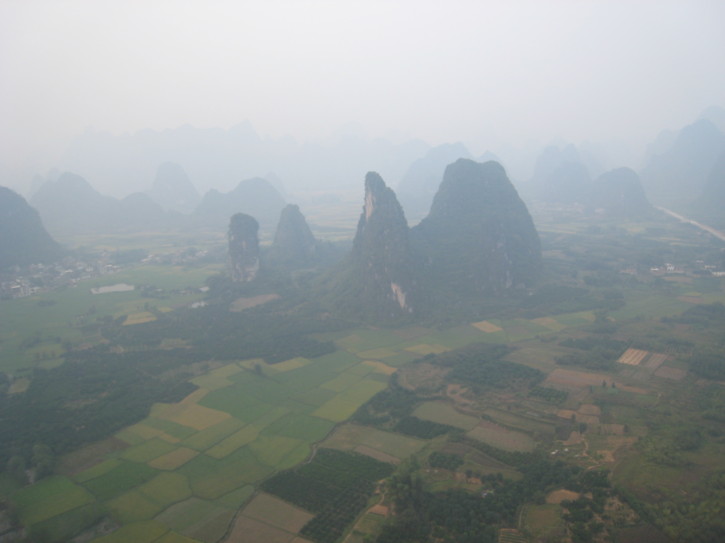 A view from the hot air balloon