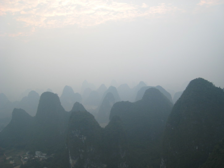 A view from the hot air balloon