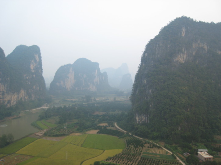 A view from the hot air balloon
