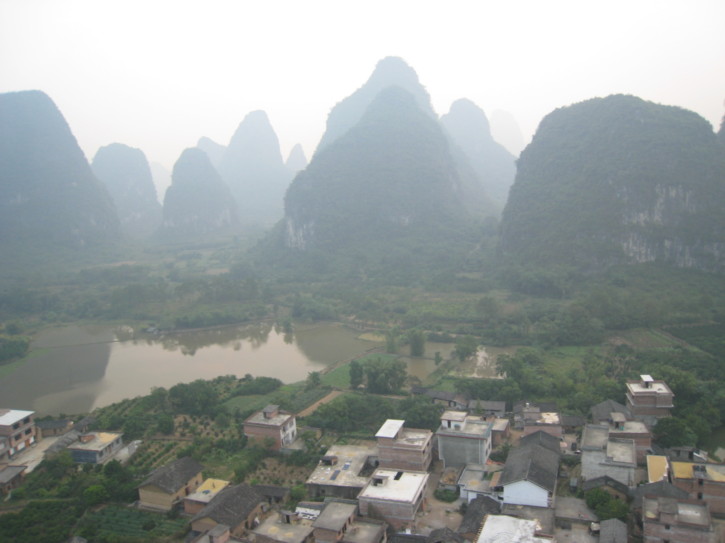 A view from the hot air balloon