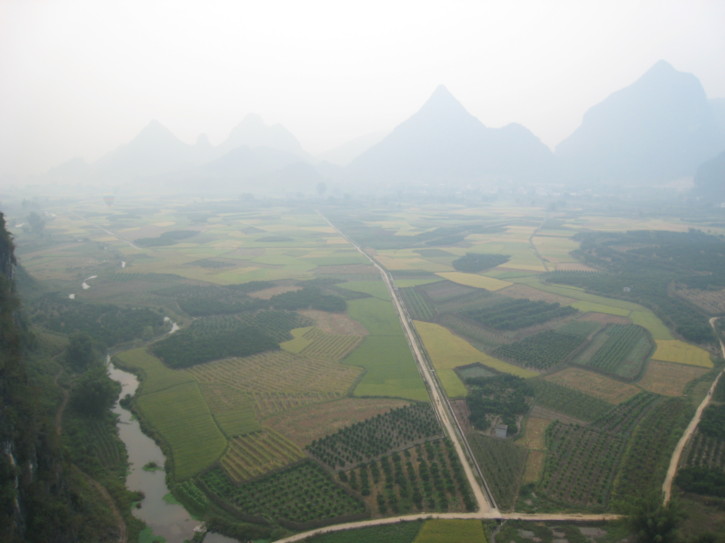 A view from the hot air balloon