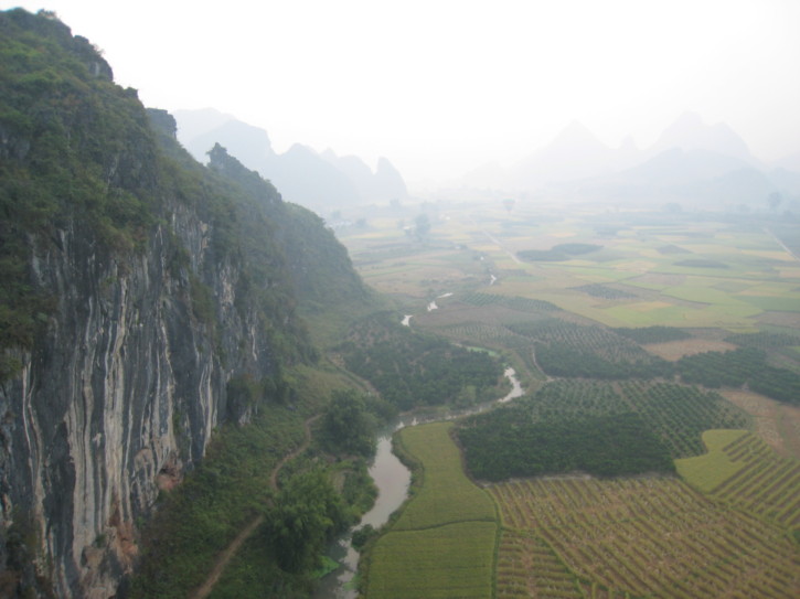 A view from the hot air balloon