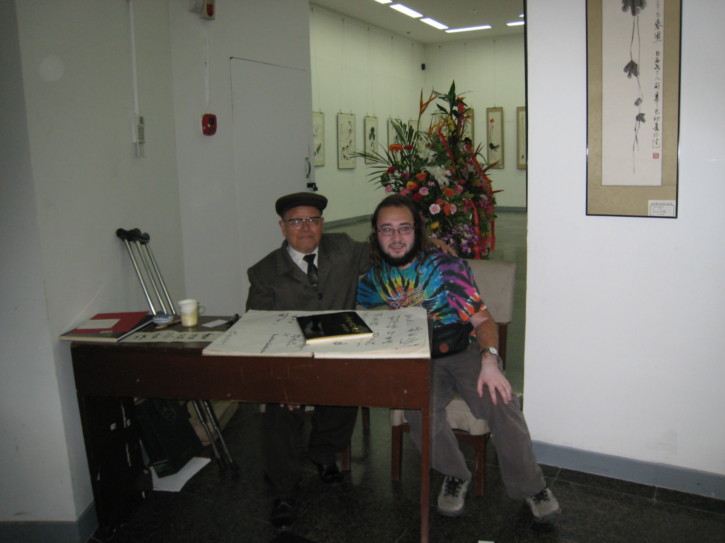 Myself with the artist of the previously shown paintings