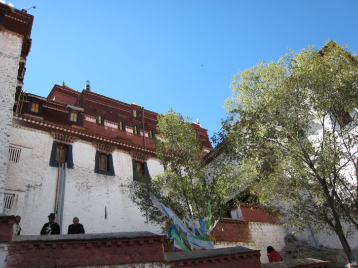 The back of the palace