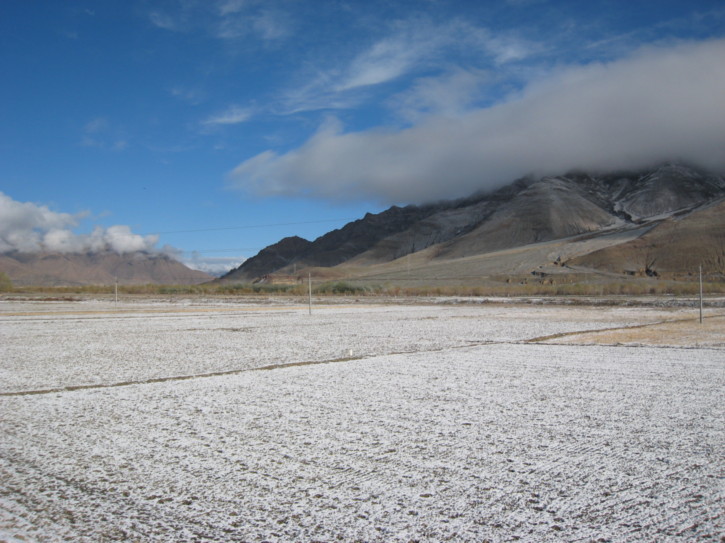 Snow covered fields