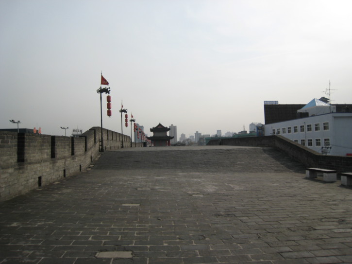 On the wall