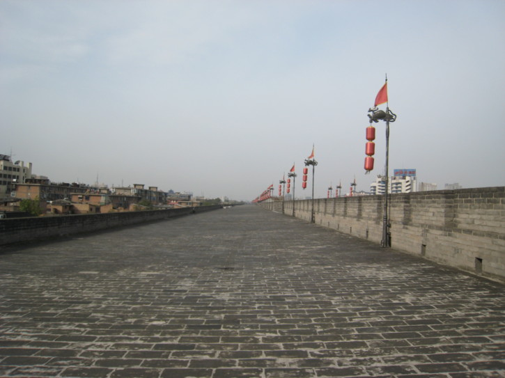 On the wall