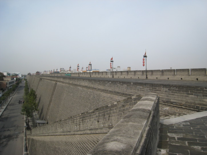 On the wall