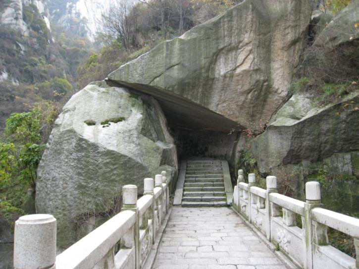On the way up