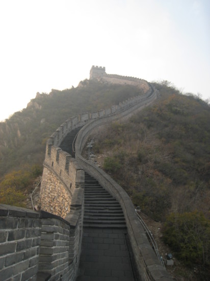 On the eastern part of the wall