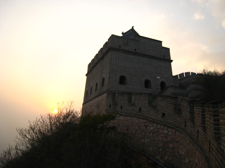 On the eastern part of the wall