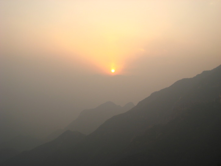 An orange sun