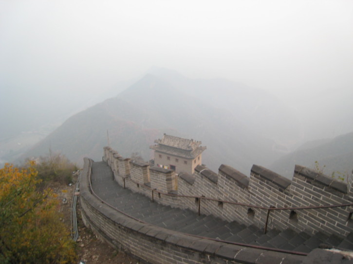On the eastern part of the wall
