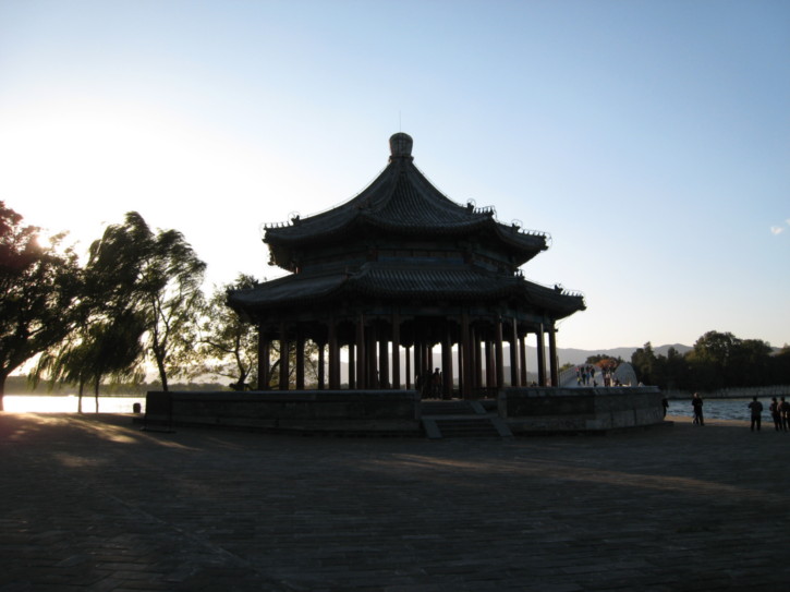 Pagoda by the bridge