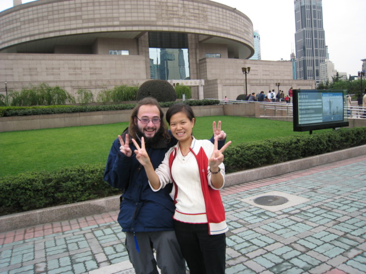 Me with a Chinese friend I made