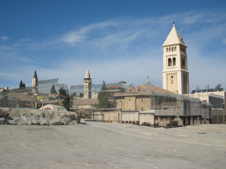 Looking towards the Redeemer church