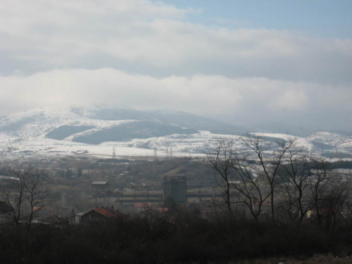 Mountain views from a road near Sofia