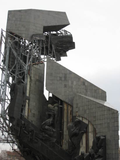 Decaying Soviet monument