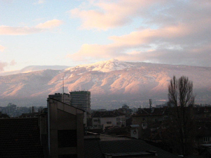The Vitosha mountain early in the morning