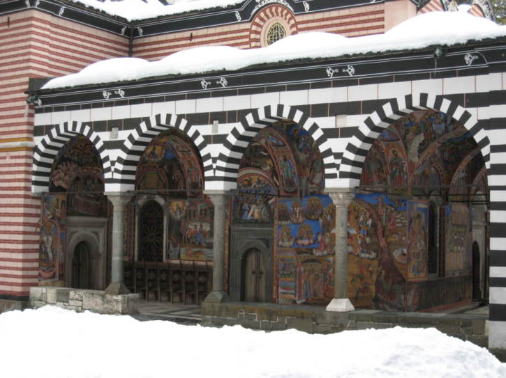 Frescoes on the chapel