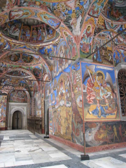Frescoes on the chapel