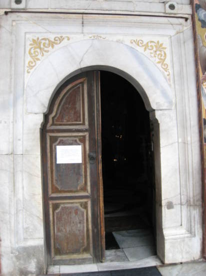 Entrance to the chapel