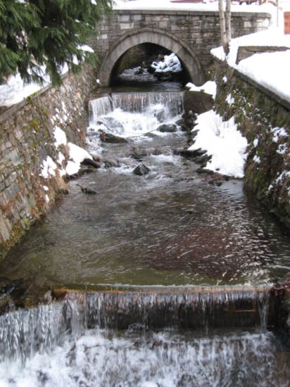 River running outside of the monastery