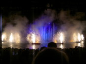 Fountains of water and fire