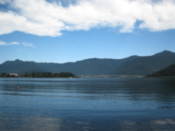 Lake Kawaguchi in the morning