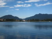 Lake Kawaguchi in the morning