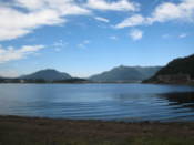 On the shore of Lake Kawaguchi