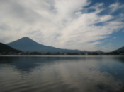 Mount Fuji reflected in Lake Kawaguchi