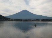 Mount Fuji reflected in Lake Kawaguchi