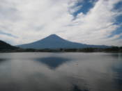 Mount Fuji reflected in Lake Kawaguchi