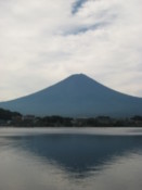 Mount Fuji reflected in Lake Kawaguchi