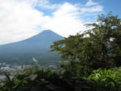 View of Mount Fuji from observation point
