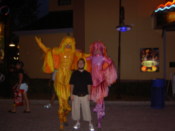 Me with some dudes on stilts