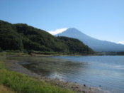 View from the north shore of Lake Kawaguchi