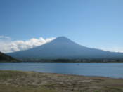 View of Mount Fuji from the west shore of Lake Kawaguchi