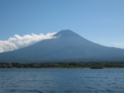 View of Mount Fuji from the west shore of Lake Kawaguchi