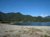 View from the southwest shore of Lake Kawaguchi
