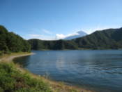 View from the southwest shore of Lake Kawaguchi