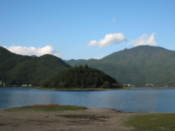View from the south shore of Lake Kawaguchi