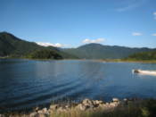 View from the south shore of Lake Kawaguchi