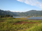 View from the south shore of Lake Kawaguchi