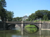 Imperial Palace seen over a bridge (this is as close as you can get normally)